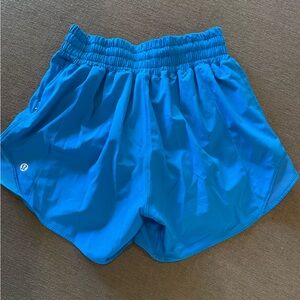 Lululemon Track That High-Rise Lined Short 3" Size 2 Vibrant Blue